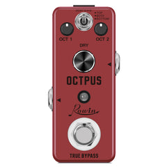 Rowin Polyphonic Octave Guitar Effects Pedal Pure Octopus Digital Mini Single Ef