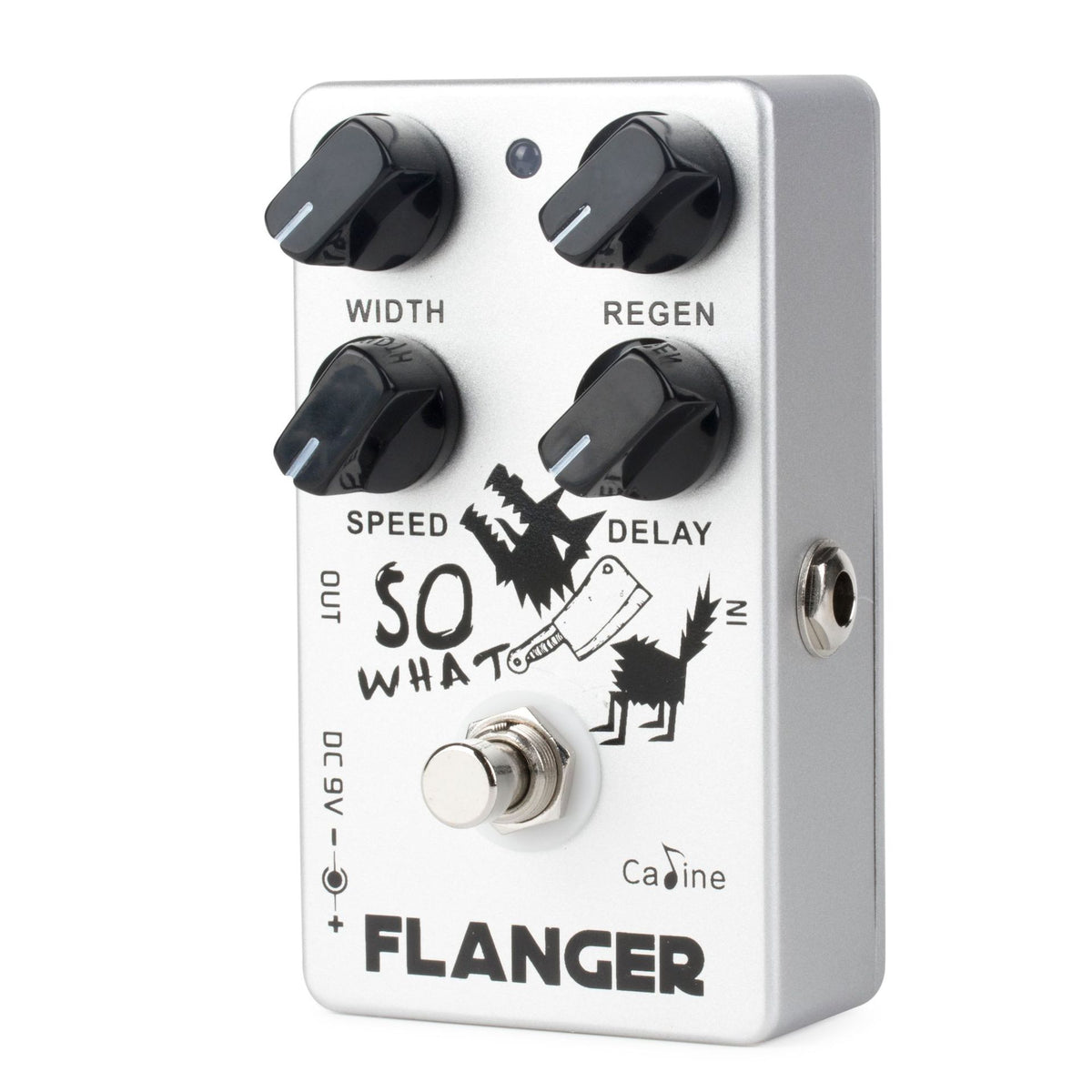 Caline CP-66 Classic Flanger Guitar Effects Pedal Silver