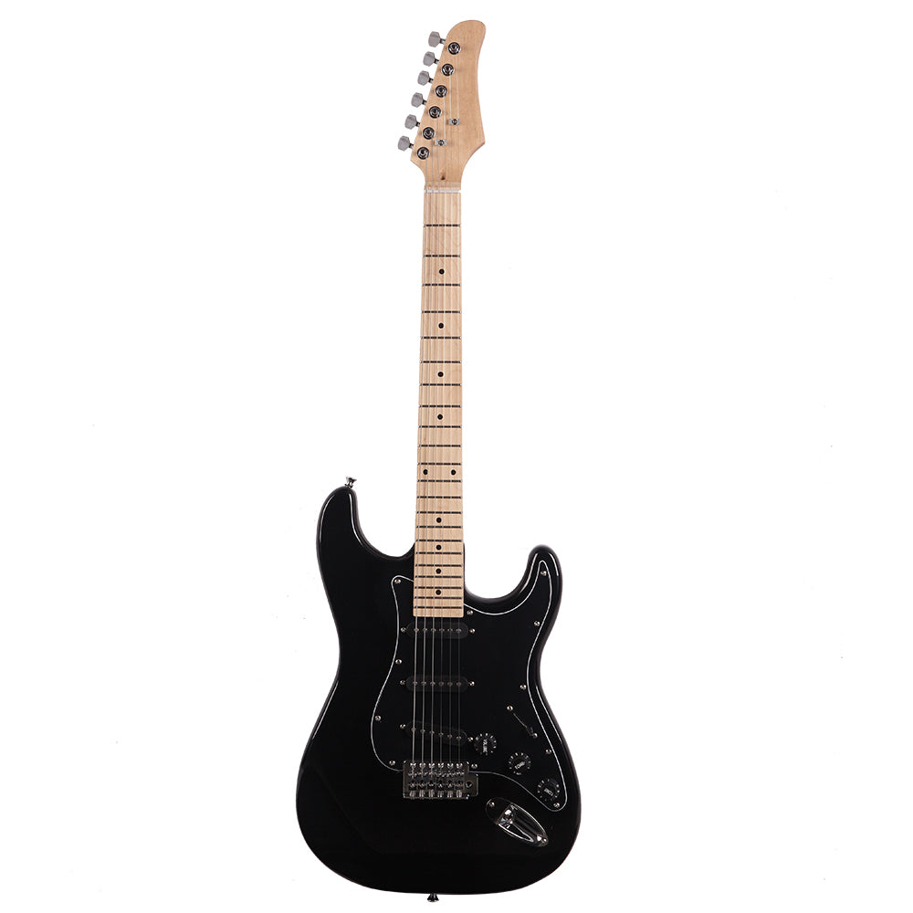 Ozici ST Stylish Electric Guitar with Black Pickguard Black