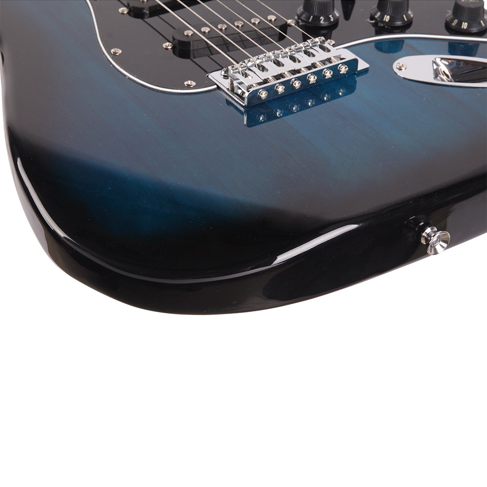 Ozici ST Stylish Electric Guitar with Black Pickguard Dark Blue
