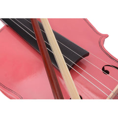Ozici 1/8 Acoustic Violin Case Bow Rosin Pink