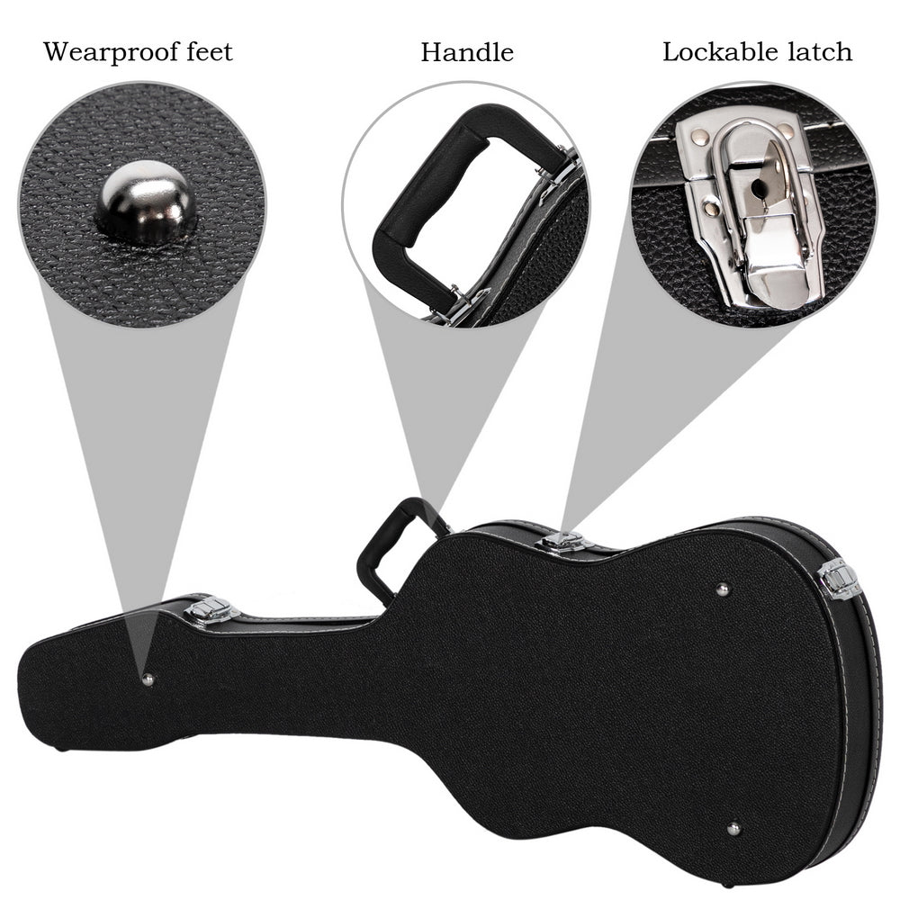 Ozici Hard-Shell Electric Guitar Case Flat Surface Black suit for GST, GTL