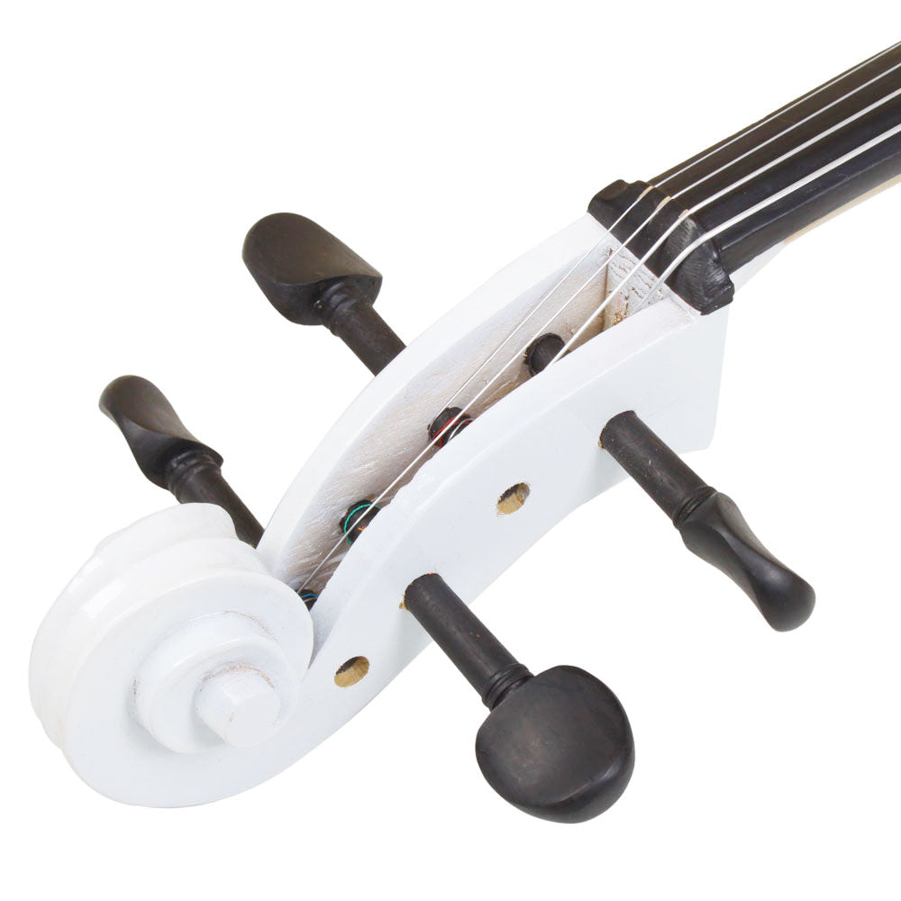 Ozici 4/4 Wood Cello Bag Bow Rosin Bridge - White