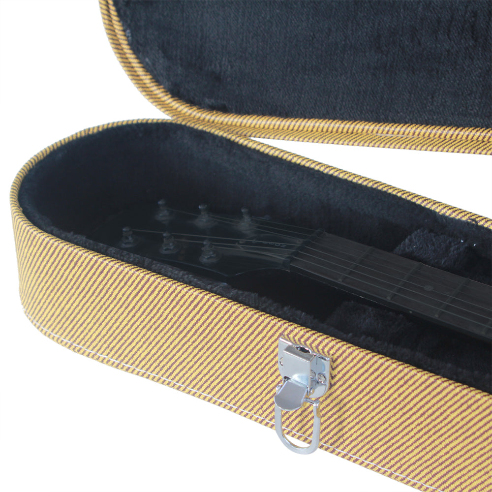 Ozici Hard-Shell Electric Guitar Case for GLP Style Electric Guitar Bulge Surface -Yellow