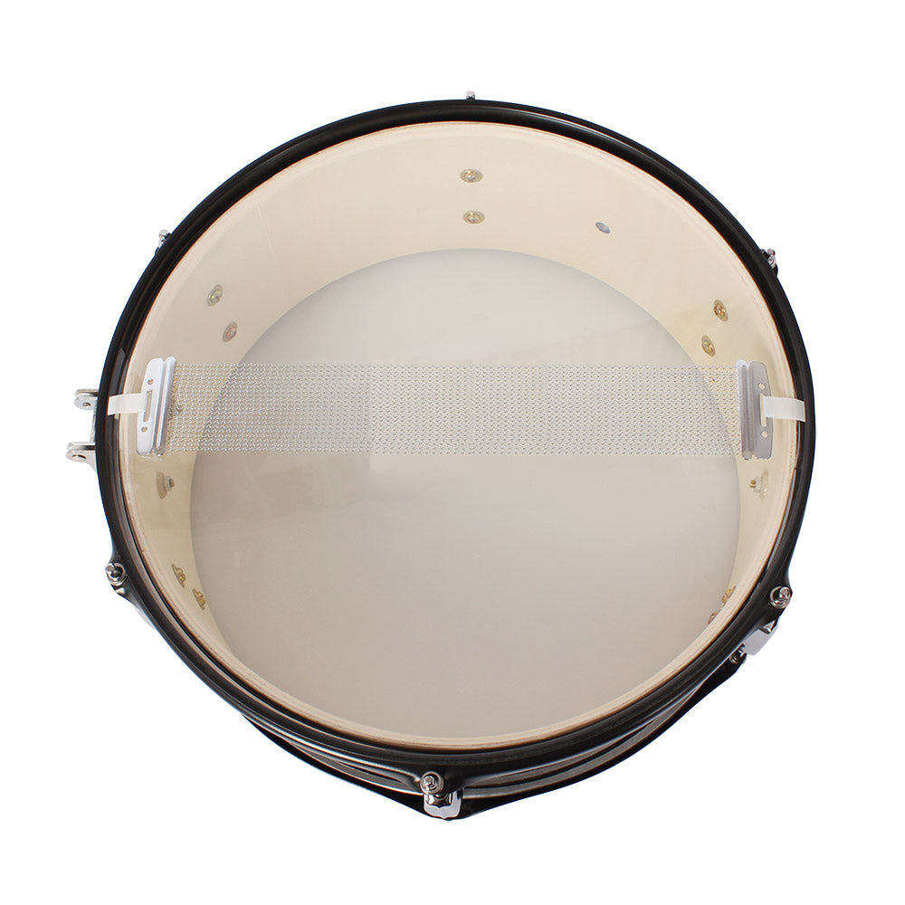 Ozici 14 x 5.5 inches Professional Marching Snare Drum & Drum Stick & Strap & Wrench Kit Black