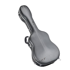 41" Folk Guitar ABS Molded Carrying Case Fits Most Acoustic Guitars Microgroove Grayish Blue