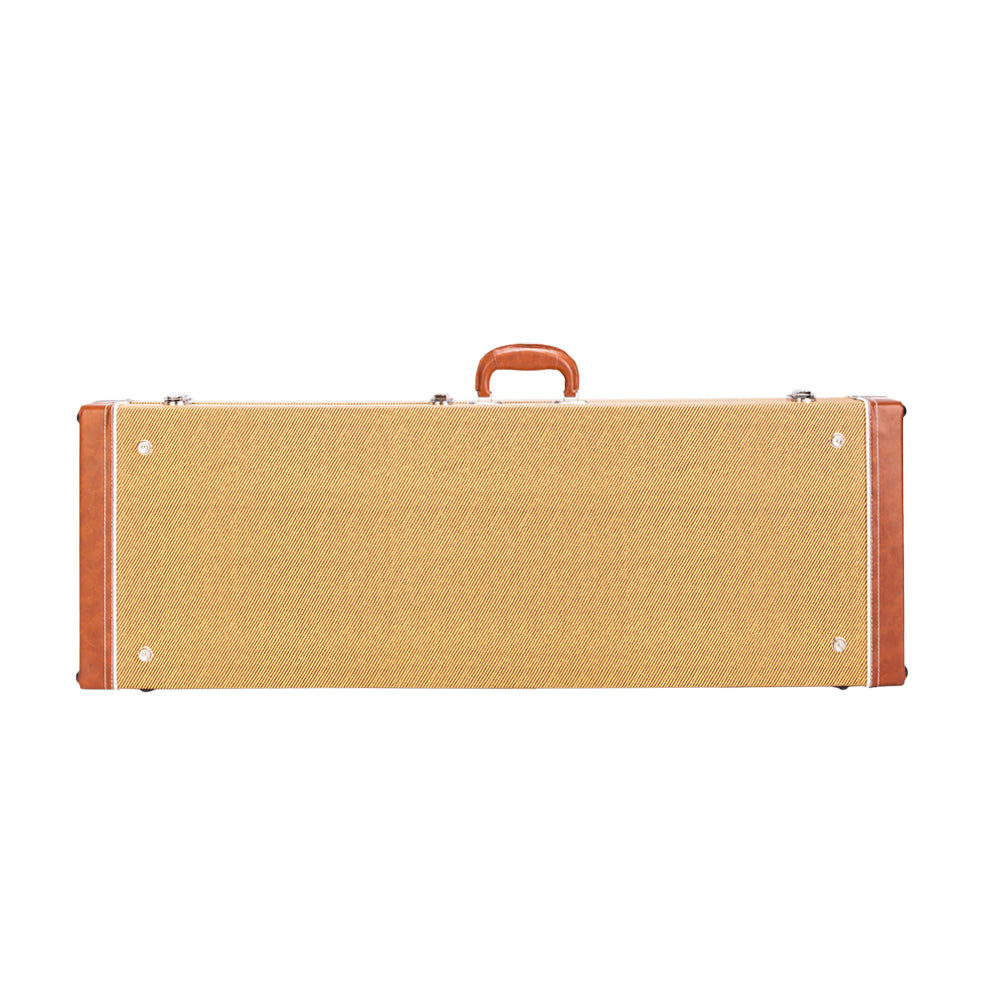 Ozici High Grade Electric Guitar Square Hard Case for GST GTL 170 SG and Burning fire Style Flat - Yellow
