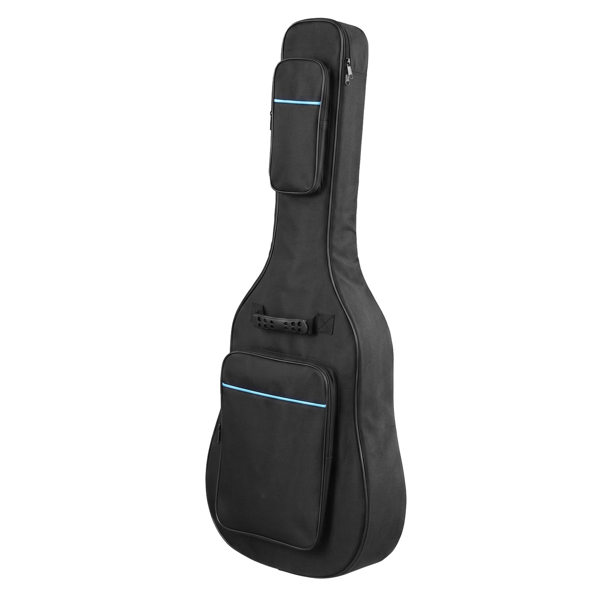 41 Inch 600D Oxford Cloth Acoustic Guitar Bag Black With Blue Line