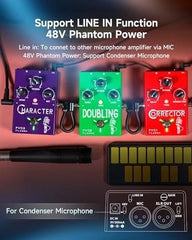 FLAMMA FV03 Vocal Effects Pedal with Delay and Reverb Effects Polishing Up