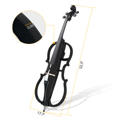 Ozici Full Size 4/4 Electric Style Cello with Case Bow Rosin Earphone Connecting line