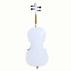 Ozici 4/4 Wood Cello Bag Bow Rosin Bridge - White