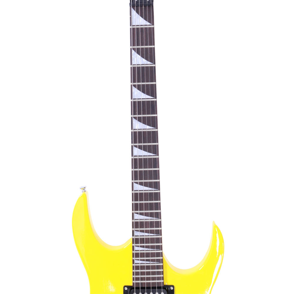 Ozici Novice Entry Level 170 Electric Guitar HSH Pickup Bag Strap Paddle Rocker Cable Wrench Tool - Yellow