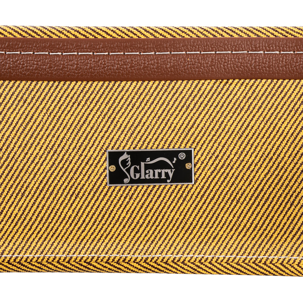Ozici 41" Folk Guitar Hardshell Carrying Case Fits Most Acoustic Guitars Microgroove Flat - Yellow