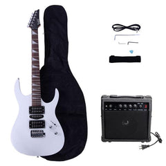 Ukscs 170 Model With 20W Electric Guitar Pickup Hsh Pickup Guitar   Stereo   Bag   Harness   Picks   Rocker   Connector     Wrench Tool White