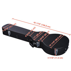 Ozici Guitar Hard Case for Acoustic Guitar made of hard plywood wrapped in PU leather