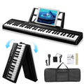 Ozici GEP-204 61Key Folding Piano Semi-Weighted Standard Keyboards Digital Piano with Bluetooth, Handbag