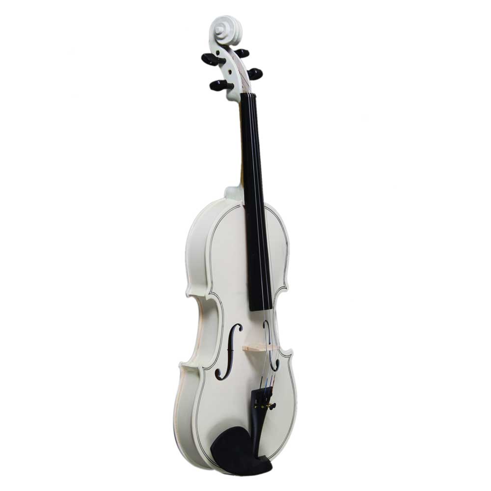 Ozici  4/4 Acoustic Violin Case Bow Rosin - White