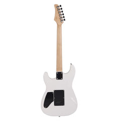 Ozici Lightning Style Electric Guitar with Power Cord/Strap/Bag/Plectrums Black & White