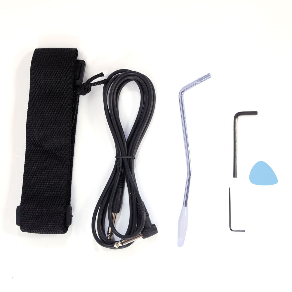 Ozici Novice Flame Shaped Electric Guitar HSH Pickup Bag Strap Paddle Rocker Cable Wrench Tool - Sunset