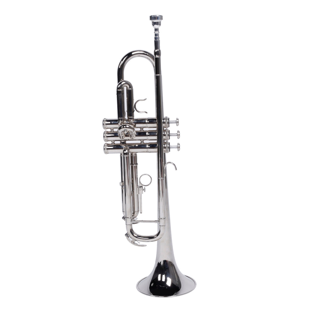 Ozici Nickelplated Drop B Adjustable Trumpet Gloves Set Silver