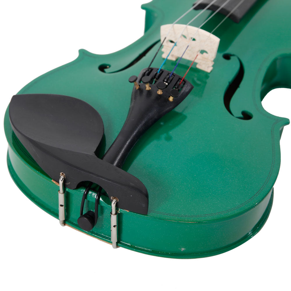 Ozici 4/4 Acoustic Violin Case Bow Rosin Green