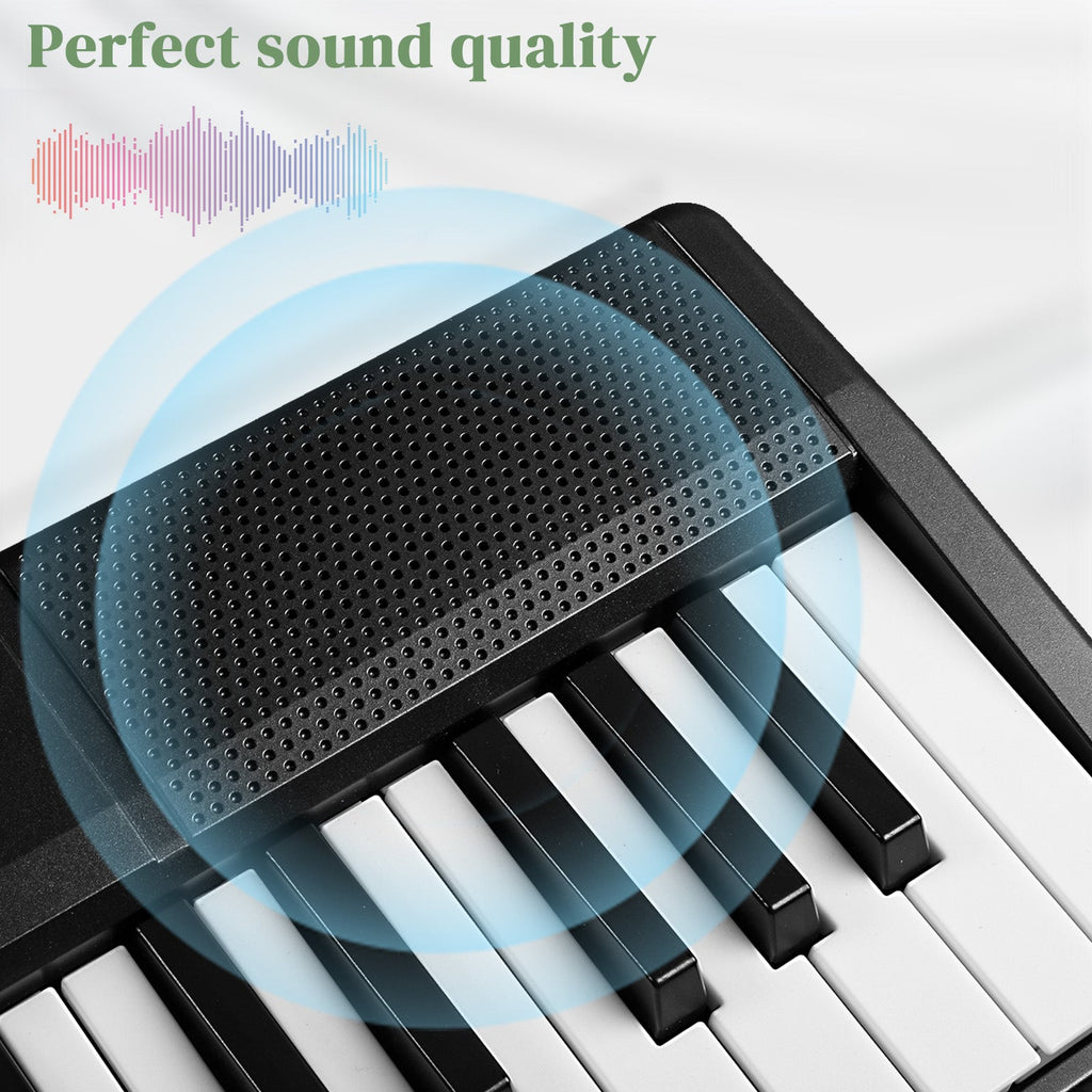 Ozici GEP-204 61Key Folding Piano Semi-Weighted Standard Keyboards Digital Piano with Bluetooth, Handbag