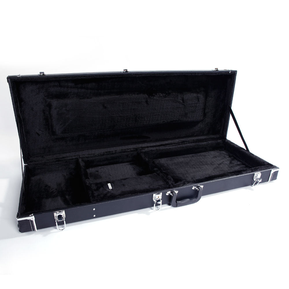 Ozici ST High Grade Electric Guitar Square Hard Case Microgroove Flat - Black