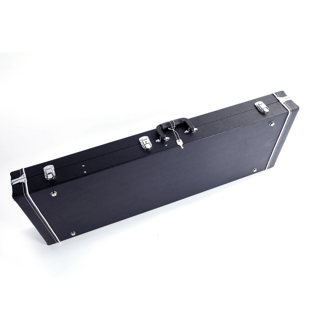 Ozici ST High Grade Electric Guitar Square Hard Case Microgroove Flat - Black