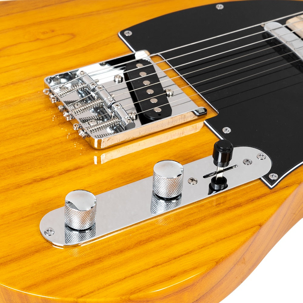 Ozici Maple Fingerboard GTL Electric Guitar SS Pickup Transparent Yellow