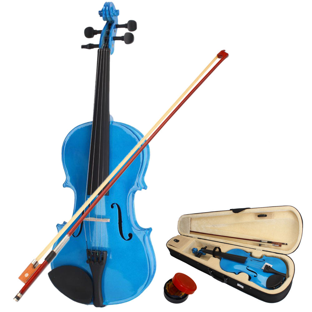 Ozici 4/4 Acoustic Violin Case Bow Rosin Dark Blue