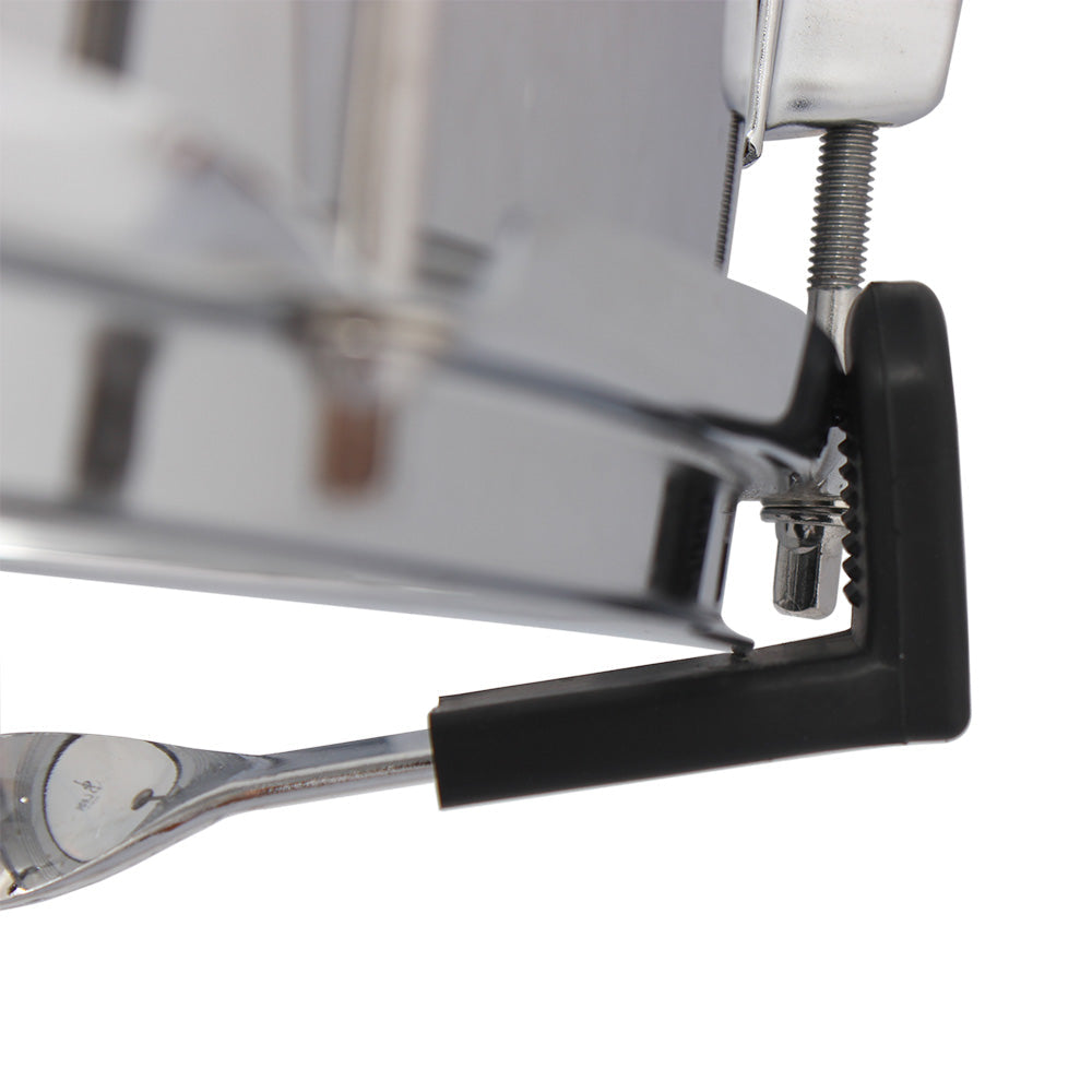 Ozici Chrome Plated Dumb Snare Drum Stand Tripod Silver