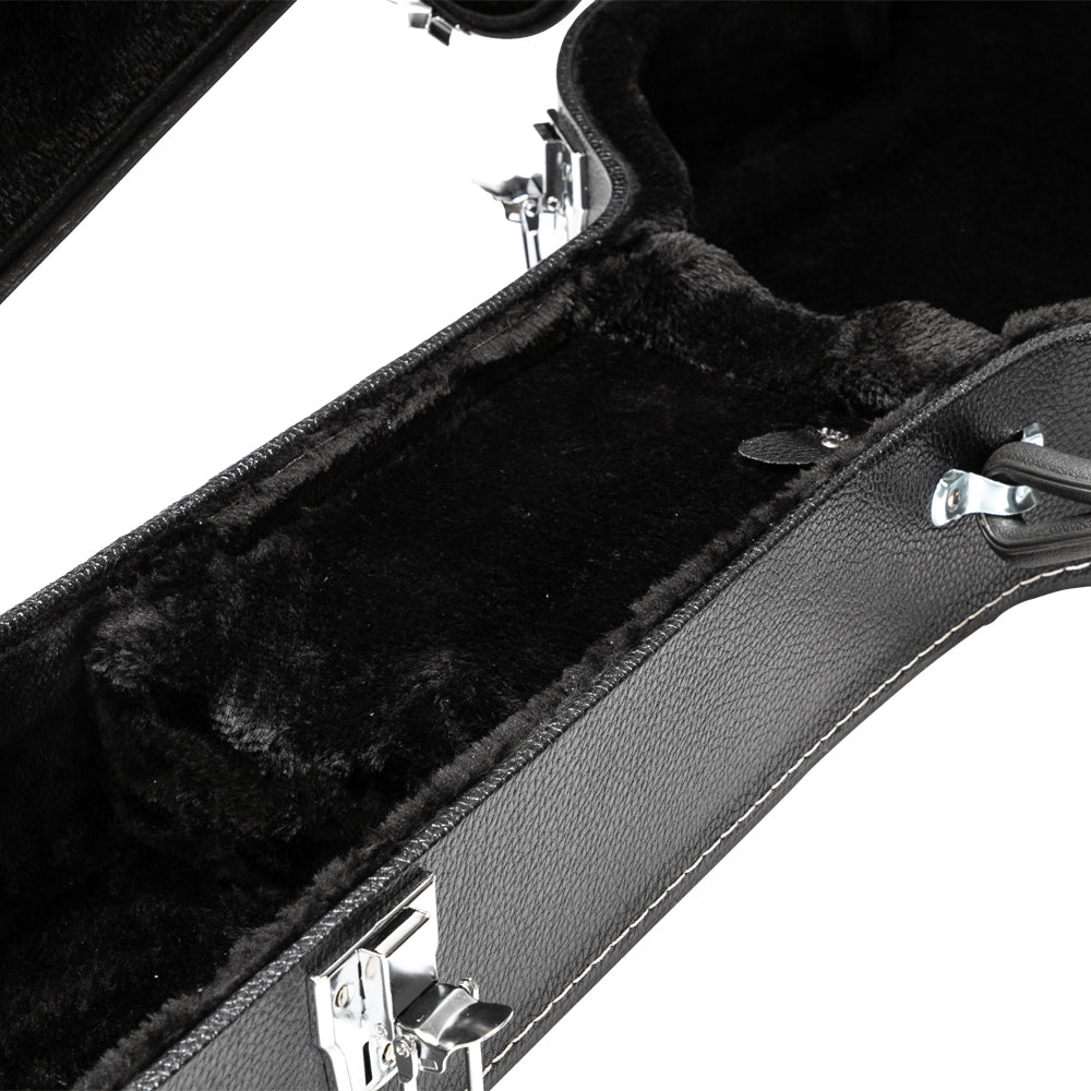 Ozici High-End Fine-Grain PU Leather Hard Case for 335 Style Semi-Hollow & Hollowbody Electric Guitar