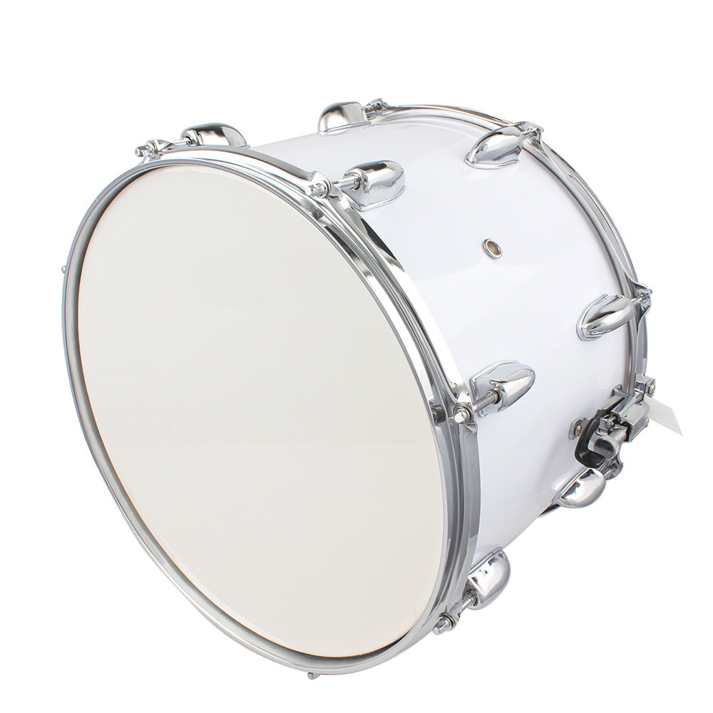 Ozici 14 x10 inches Marching Drum Drumsticks Key Strap White