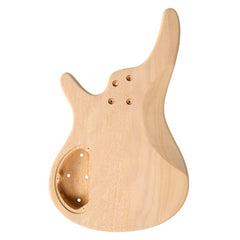 Ozici DIY 4 String IB Style Electric Bass Guitar Kits with Mahogany Body, Maple Neck and Accessories