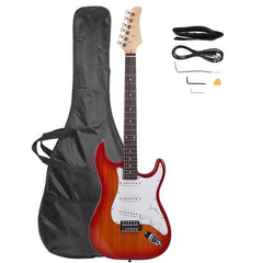 Ukscs Rosewood Fingerboard  Electric Guitar Sunset Red