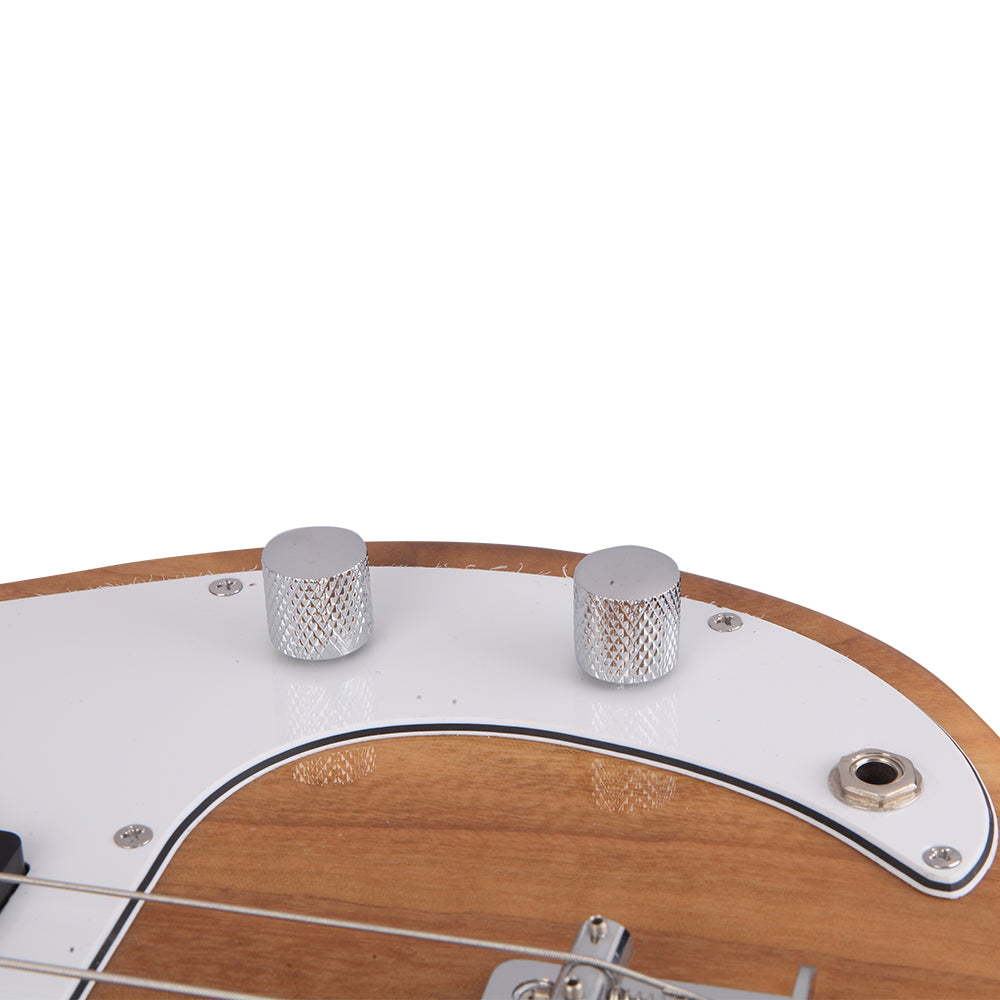 Ozici Exquisite Burning Fire Style Electric Bass Guitar - Burly Wood