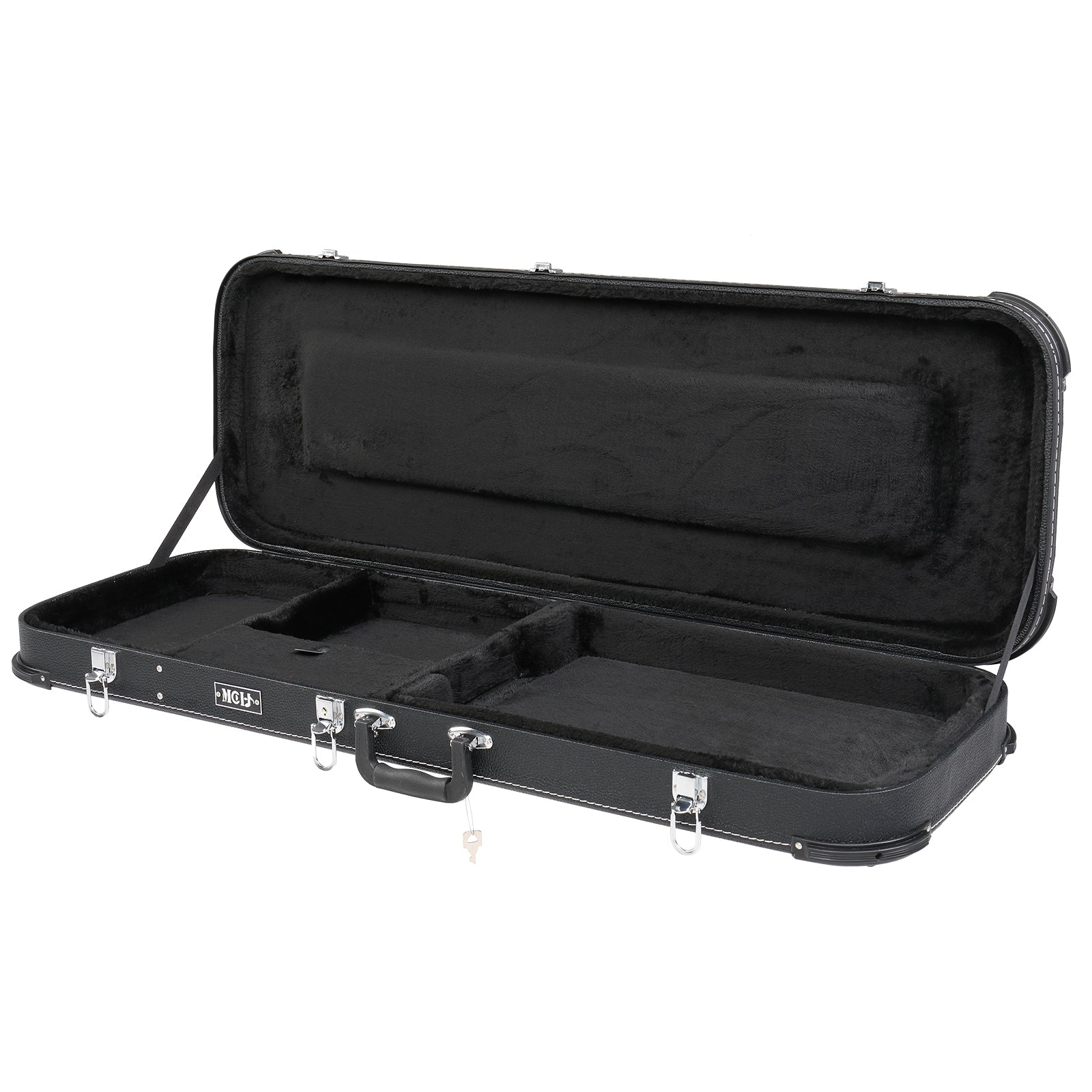 Ozici Electric Guitar Square Hard Case with Protective Sleeve Fits ST TL Burning fire 170 Style Electric Guitar