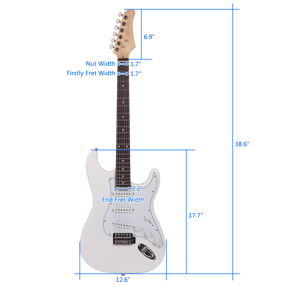 Ozici Rosewood Fingerboard Electric Guitar White