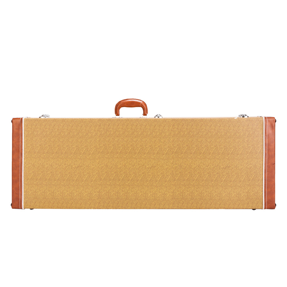 Ozici High Grade Electric Guitar Square Hard Case for GST GTL 170 SG and Burning fire Style Flat - Yellow