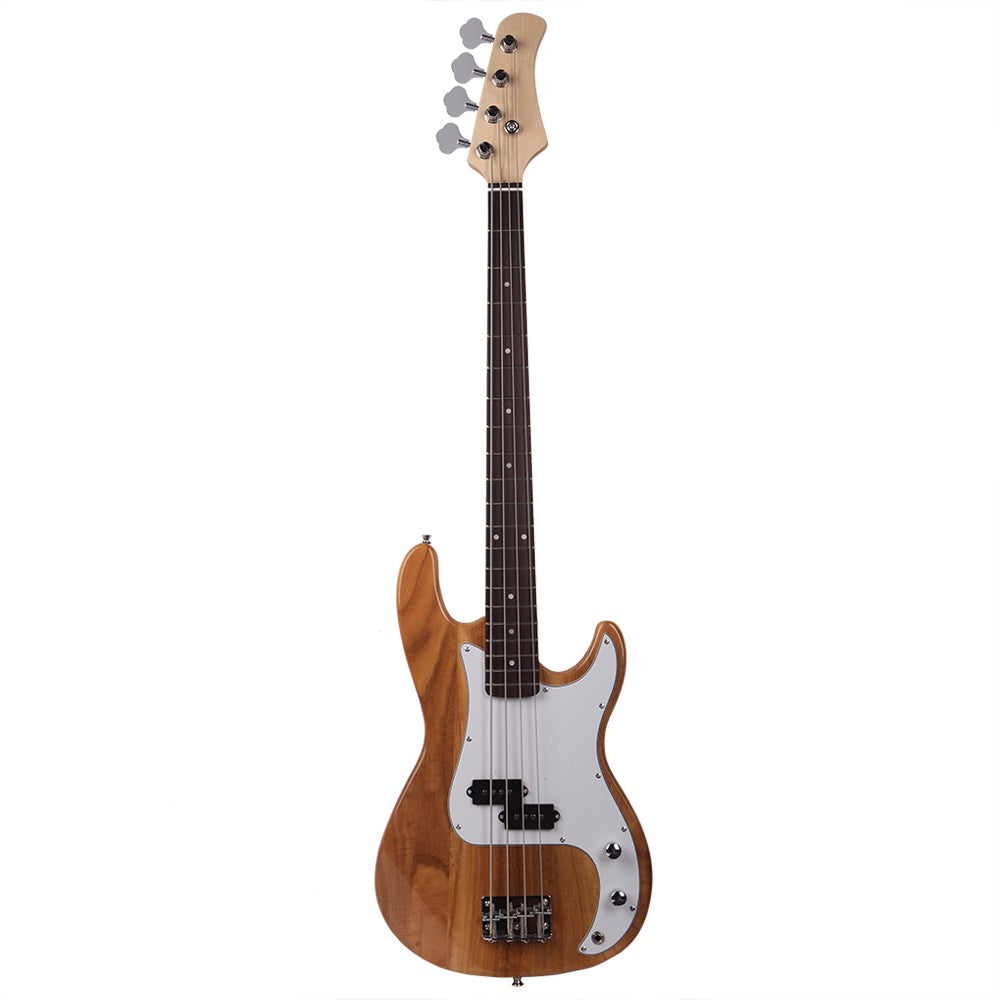 Ozici Exquisite Burning Fire Style Electric Bass Guitar - Burly Wood