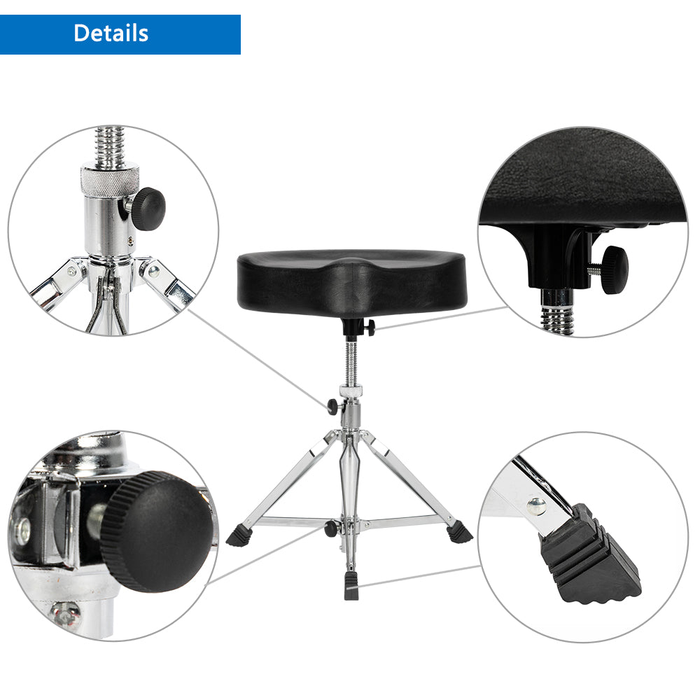 Ozici Swivel Liftable Oversized Saddle Throne Super Thick Sponge Overweight 180Kg Drum Stool