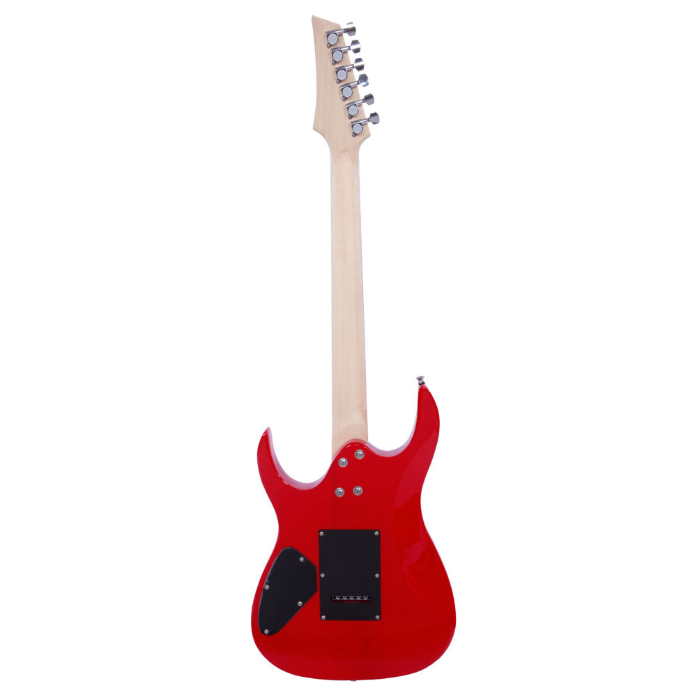 Ozici Novice Entry Level 170 Electric Guitar HSH Pickup Bag Strap Paddle Rocker Cable Wrench Tool Red