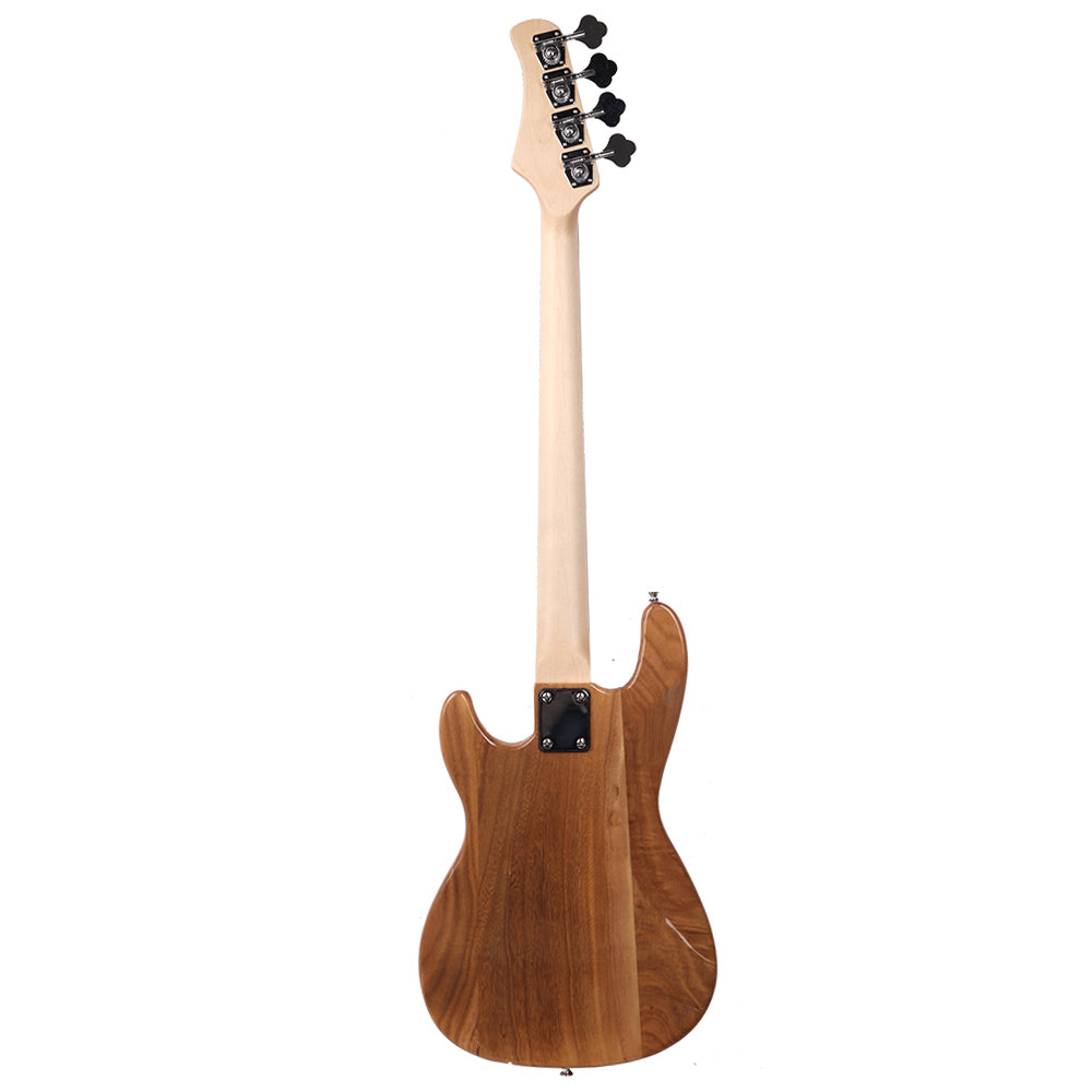 Ozici Exquisite Burning Fire Style Electric Bass Guitar - Burly Wood
