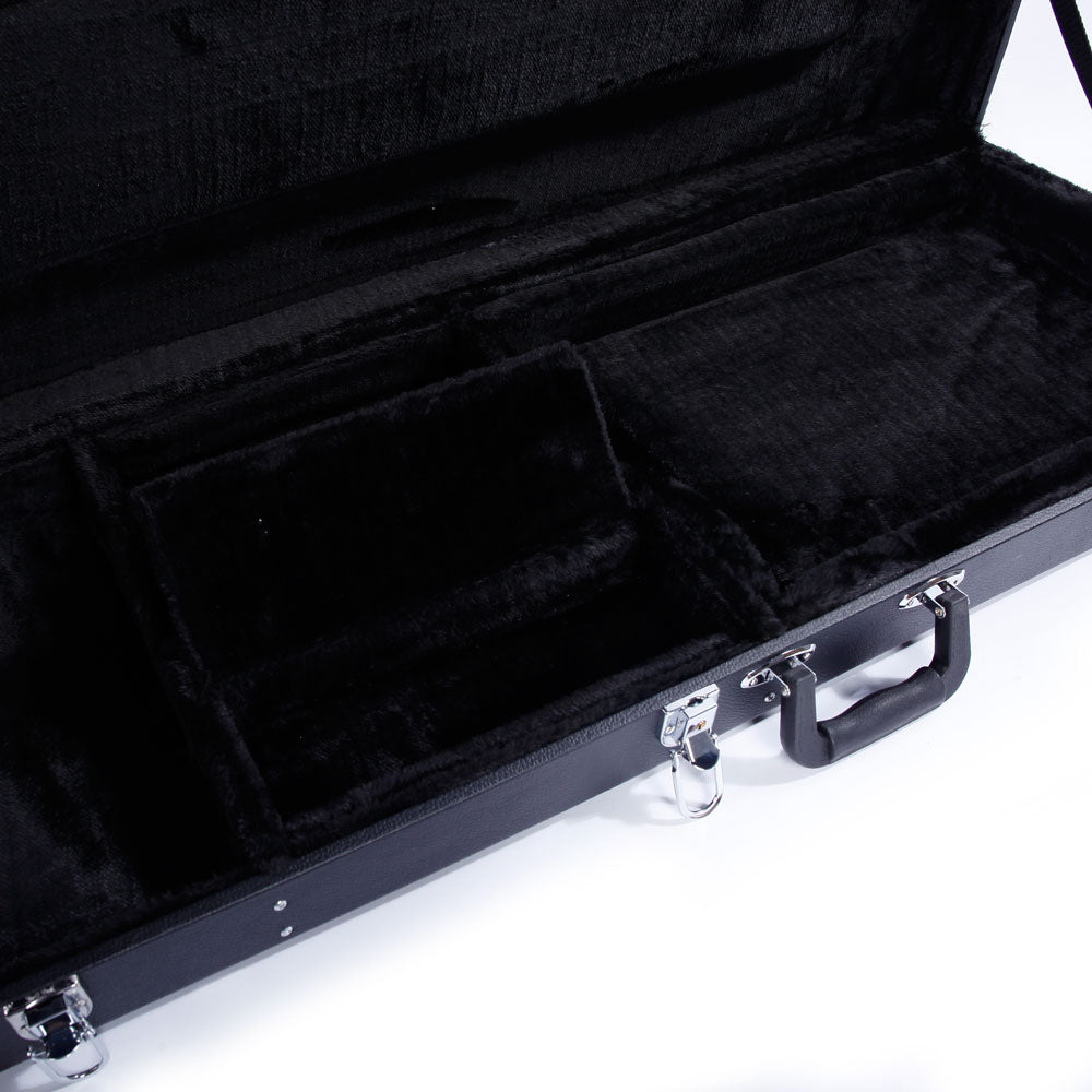 Ozici ST High Grade Electric Guitar Square Hard Case Microgroove Flat - Black