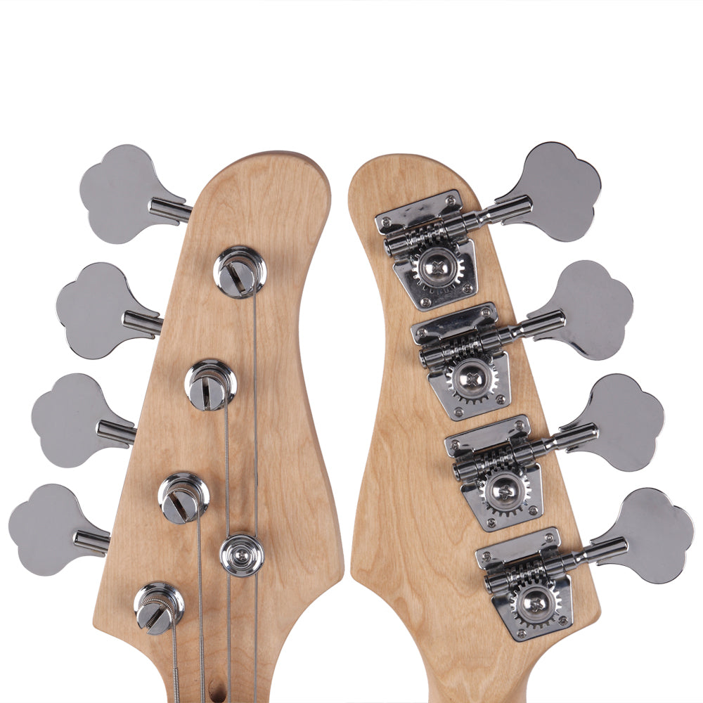 Ozici Exquisite Burning Fire Style Electric Bass Guitar - Burly Wood