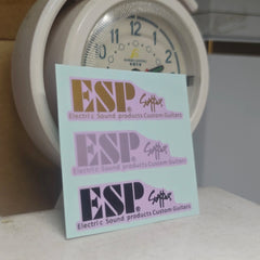 ESP Guitar Head Logo Water Transfer Tearable Film UV Stickers - Snapper