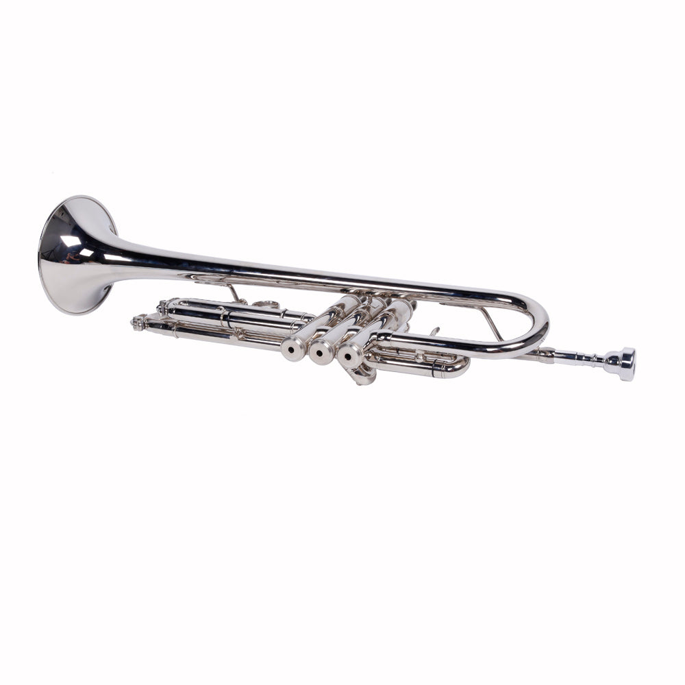 Ozici Nickelplated Drop B Adjustable Trumpet Gloves Set Silver