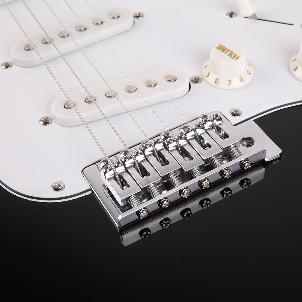 Ozici Rosewood Fingerboard Electric Guitar Black - White