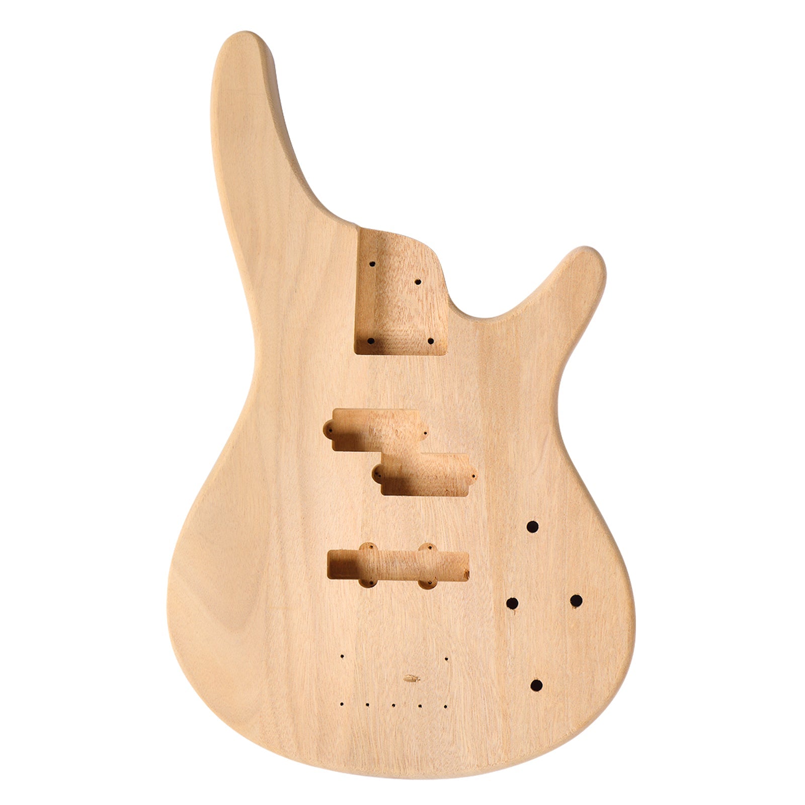 Ozici DIY 4 String IB Style Electric Bass Guitar Kits with Mahogany Body, Maple Neck and Accessories