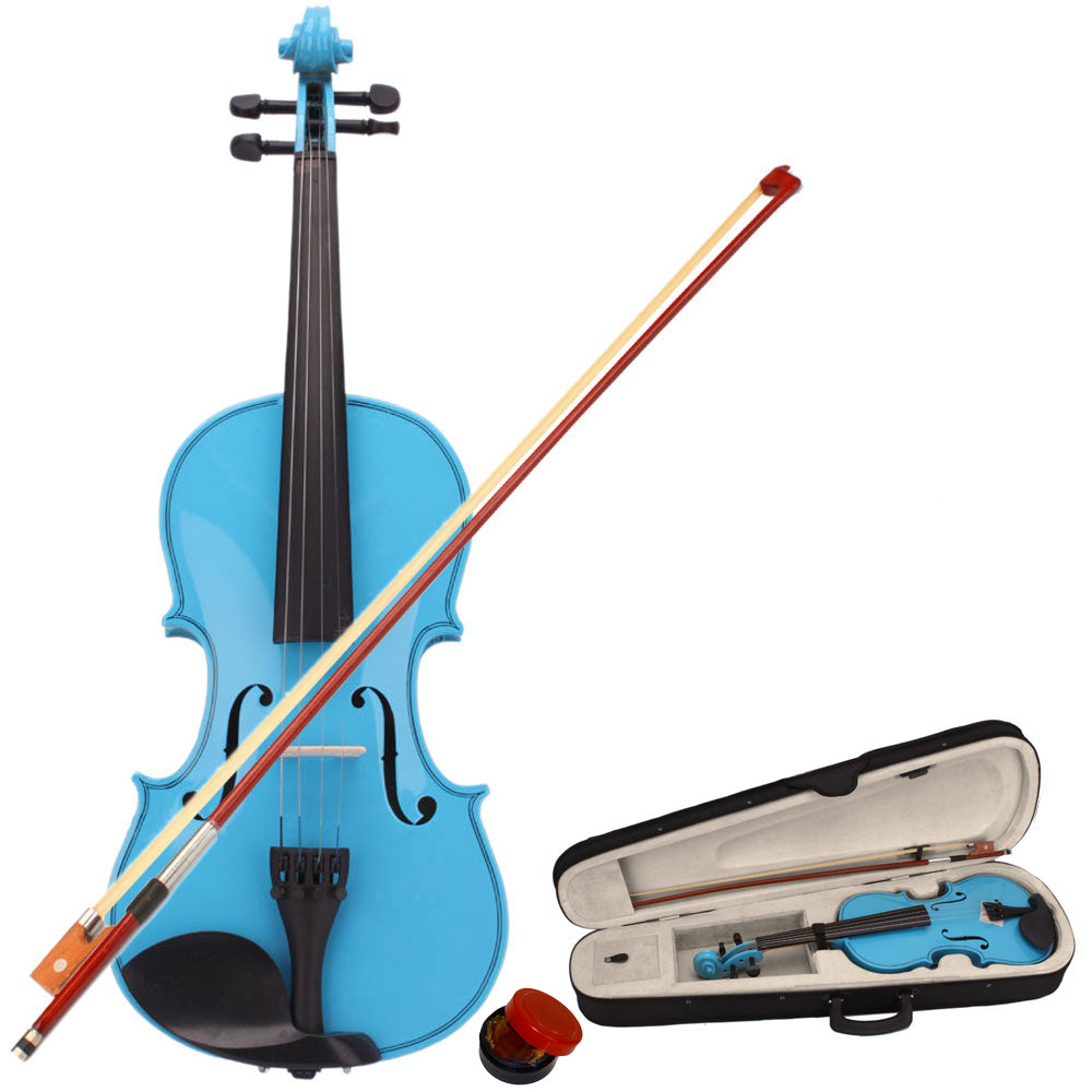 Ozici 4/4 Acoustic Violin Case Bow Rosin - Blue
